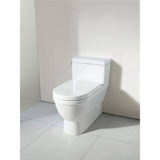 Duravit Starck 3 1-piece 1.28 GPF Single Flush Elongated Toilet in. white Seat Not Included 2120010001