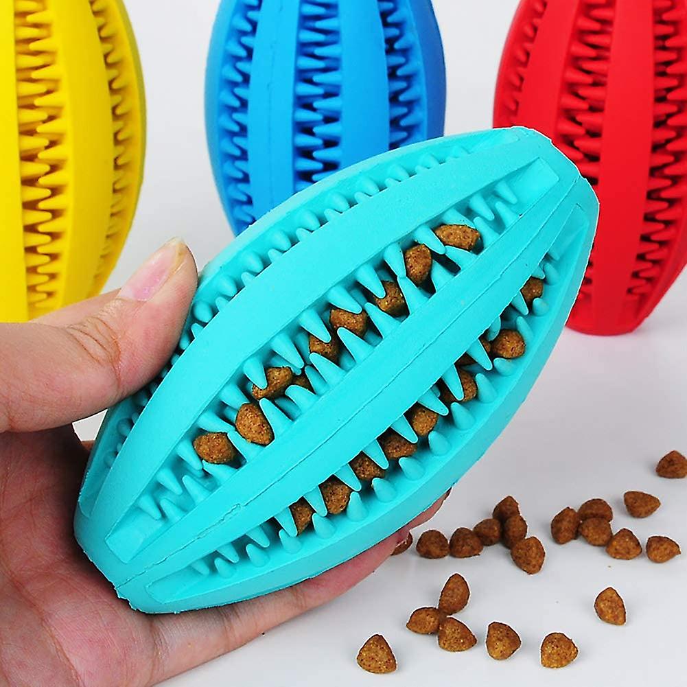 Pet Chew Toy Dog Treat Ball Food Dispenser Iq Treat Dispensing Ball Pet Interactive Rubber Toy Tooth Cleaning Toys