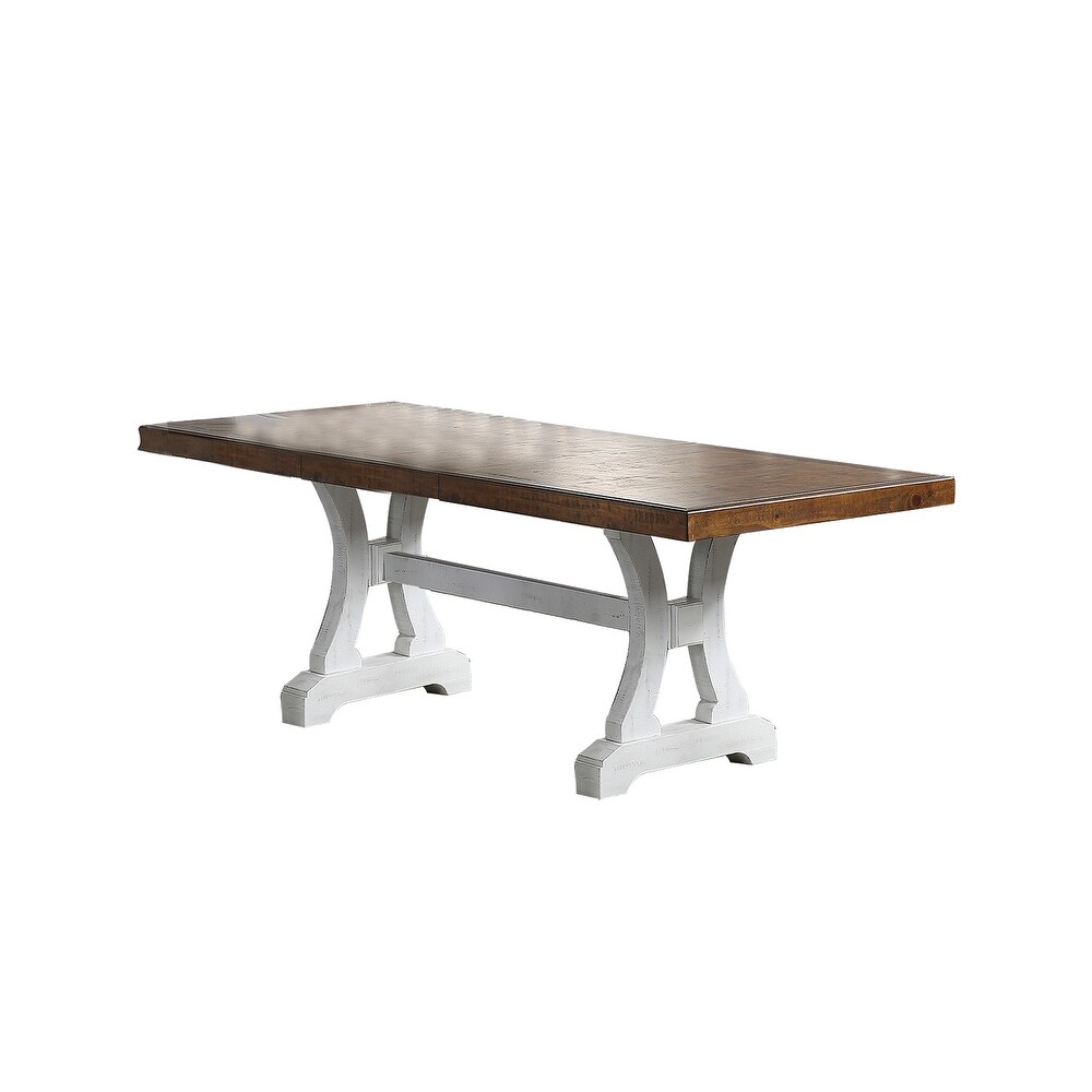 Rectangular Dining Table with 18 inch Leaf