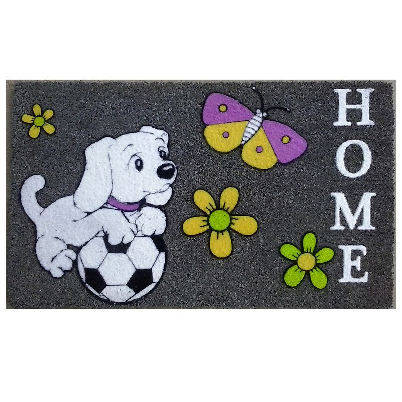 30 x 18 Warm and Vibrant Rectangular Soccer Dog Home Essentials Decorative Handwoven Mat