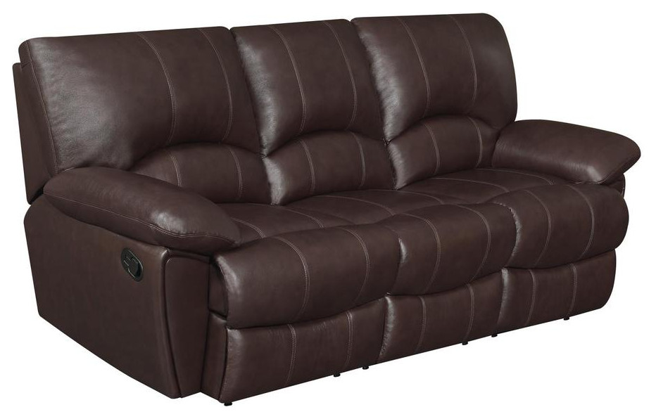 Clifford Pillow Top Arm Motion Sofa Chocolate   Contemporary   Sofas   by BisonOffice  Houzz