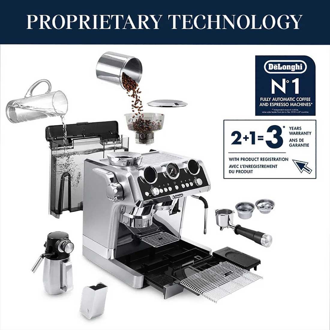 DeLonghi La Specialista Maestro Espresso Machine With LatteCrema Automatic Milk Frother