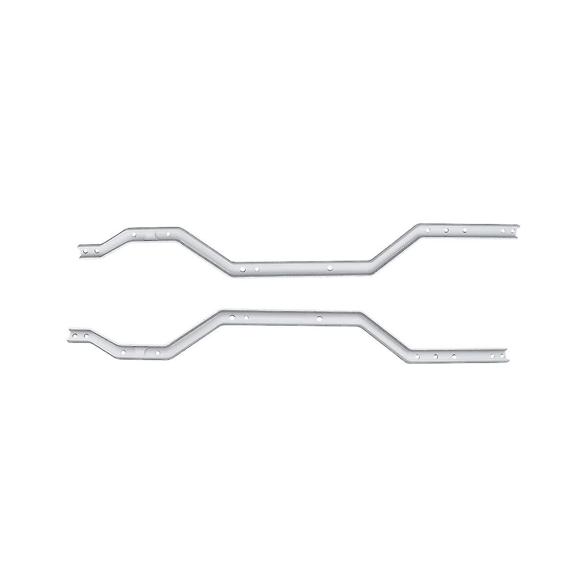 2pcs Metal Girder Side Chassis Rails For 1/18 Rc Crawler Car Trx4m Trx4-m Upgrade Part，silver