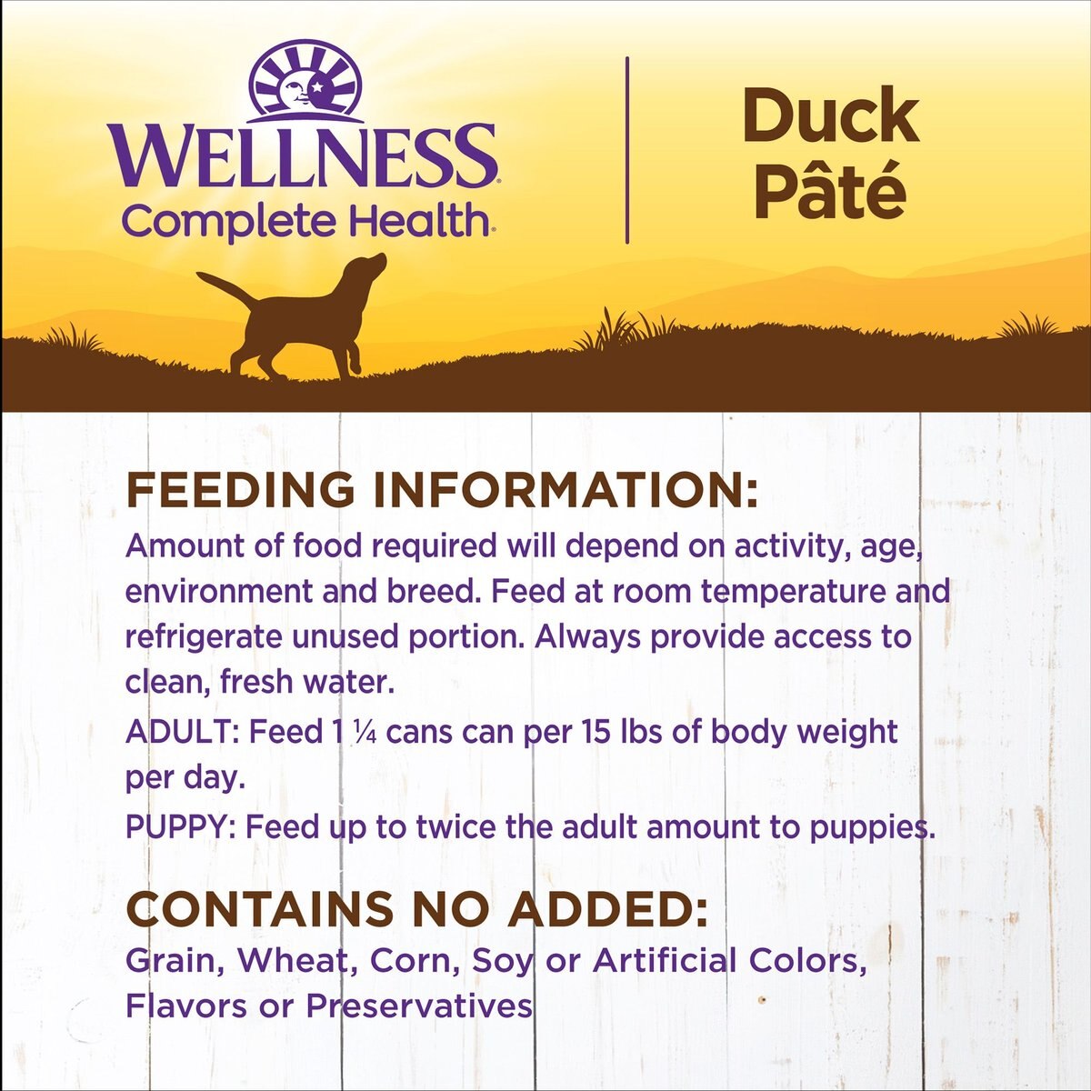 Wellness Complete Health Duck and Sweet Potato Formula Canned Dog Food