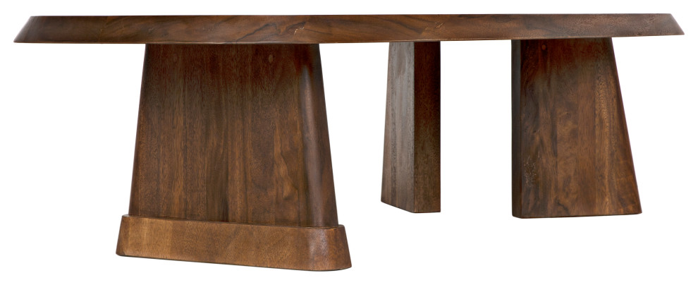 Confucius Coffee Table  Dark Walnut   Rustic   Coffee Tables   by Noir  Houzz