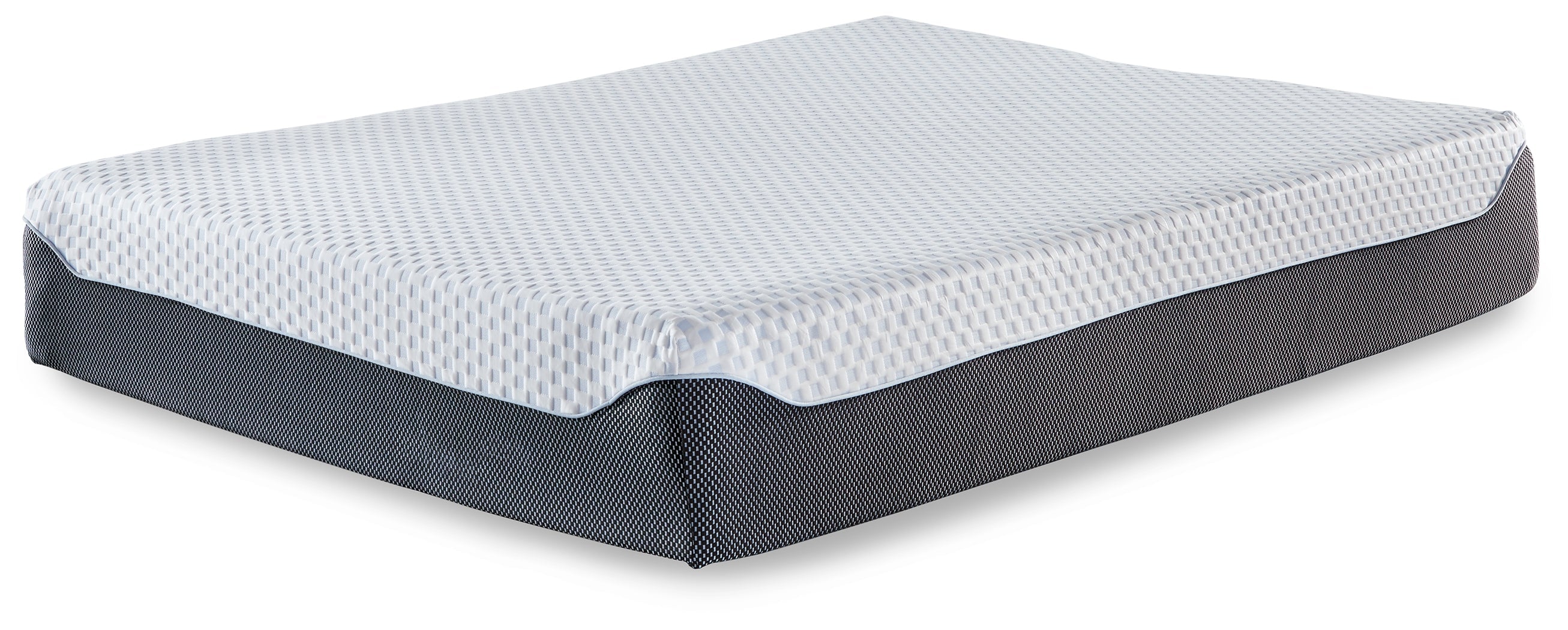 (Online Special Price) 12 Inch Chime Elite White/Gray King Memory Foam Mattress in a Box