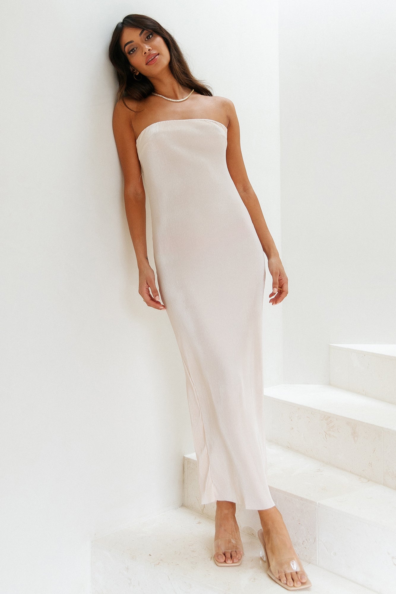 What You Need Maxi Dress Champagne