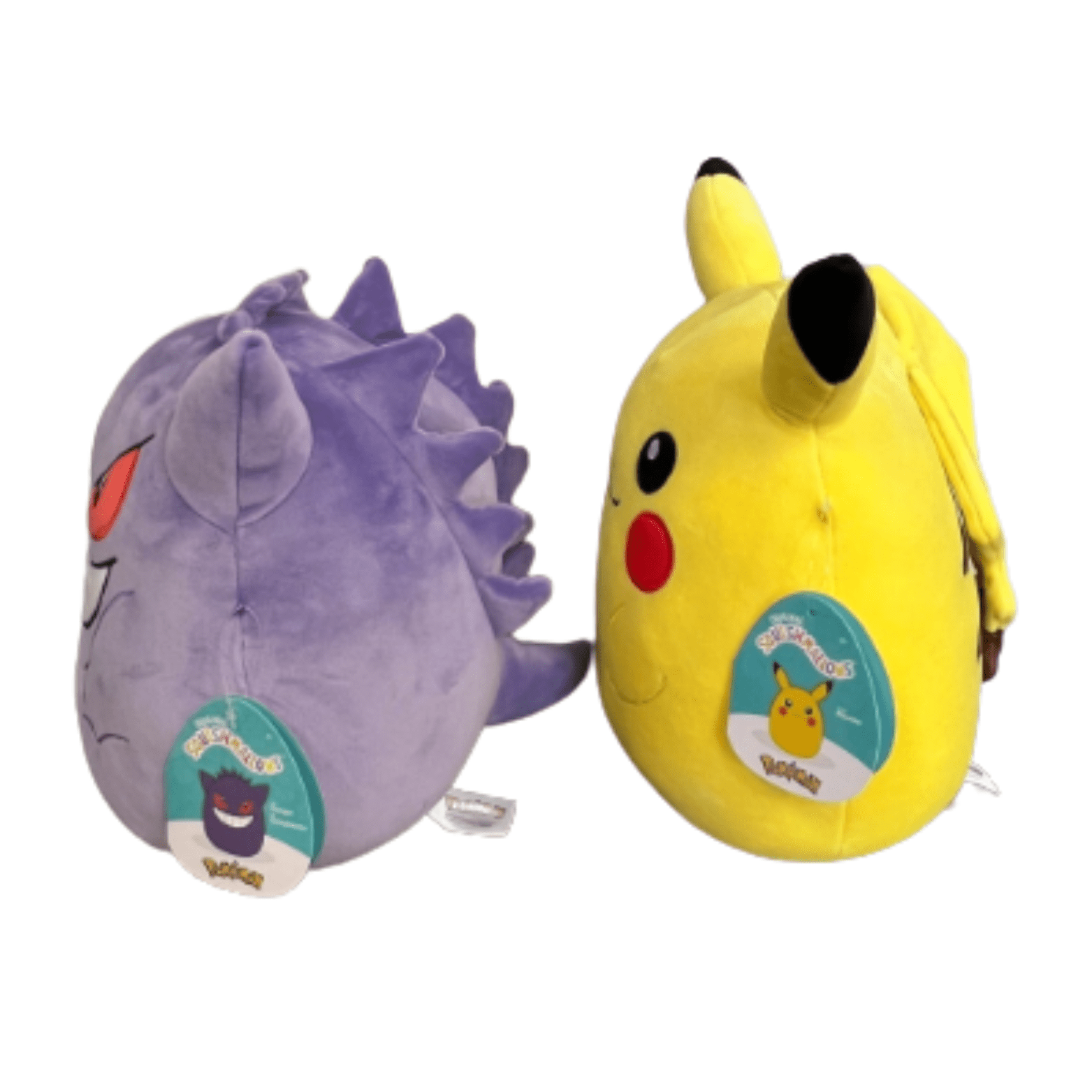 Squishmallows Official Kellytoys Plush 10 Inch Pokemon Pikachu and Gengar Limited Edition 2023 Super Soft Animal Plush Stuffed Toy