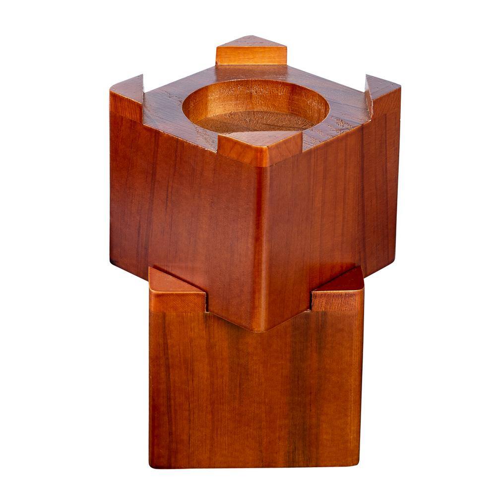 Honey-Can-Do Maple Square Wood Bed Risers (Set of 4) STO-01150