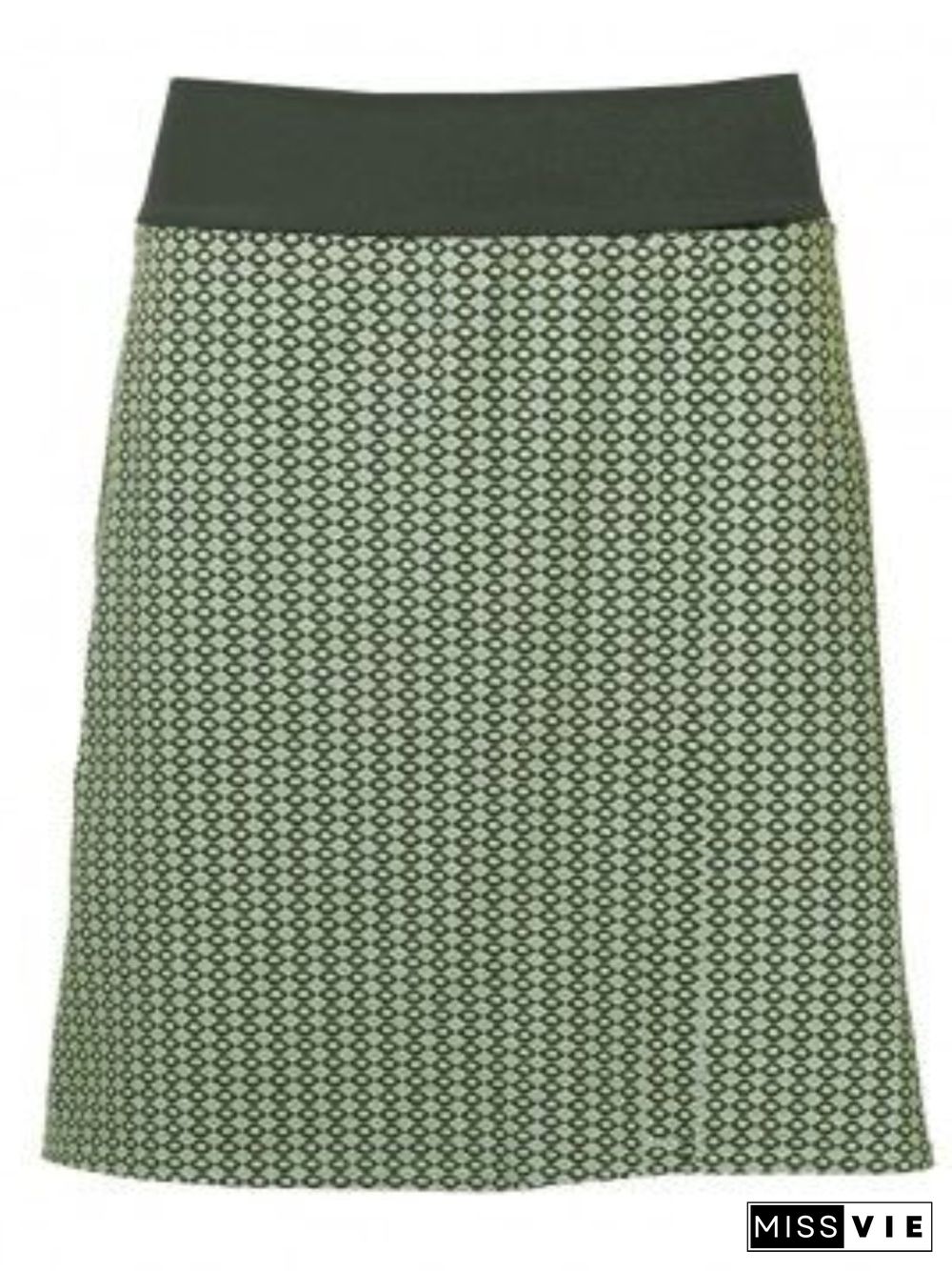 Casual Plus Size Printed Skirt