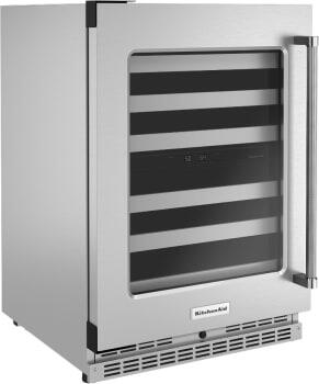 KitchenAid KUWL314KSS 24 Inch Stainless Steel Wine Cooler