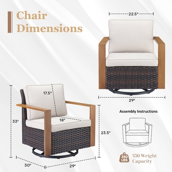 Outdoor Swivel Rocker Chair