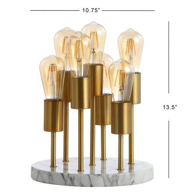 Metal Pleiades Modern Accent Lamp includes Led Light Bulb Gold Jonathan Y