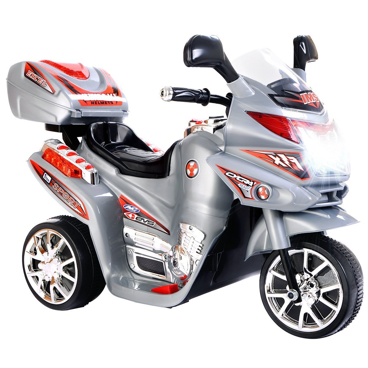 Ride On Motorcycle, 6V Battery Powered 3 Wheels Electric Bicycle