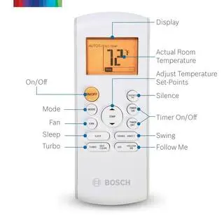 Bosch Max Performance ENERGY STAR 18000 BTU 1.5 Ton Ductless Mini Split Air Conditioner and Heat Pump - 230-Volt60 Hz 8733954435