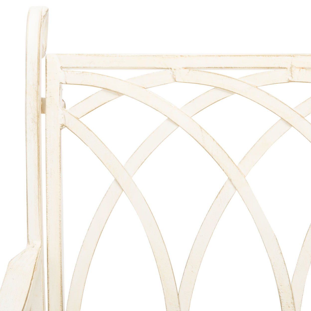 SAFAVIEH Outdoor Collection Ressi Rock Bench Pearl White