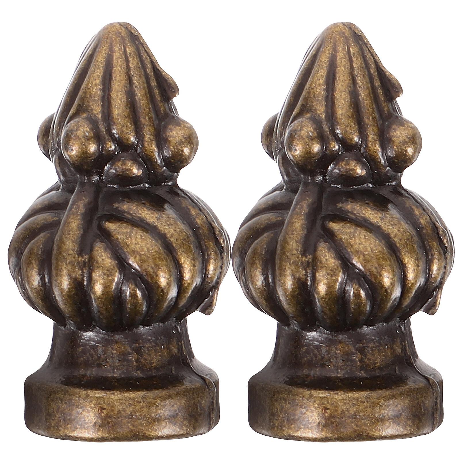 2pcs Lamp Finials Decorative Lamp Knob Lamp Shade Finials Table Light Caps Knobs