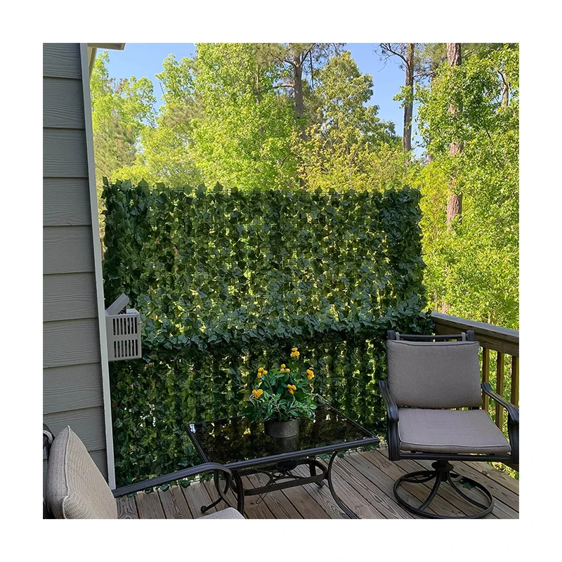 ZL 1 Garden Supplies 1x3 m Privacy Faux PE Plant Screen Balcony Artificial Ivy Leaf Roll Fence for Privacy Garden