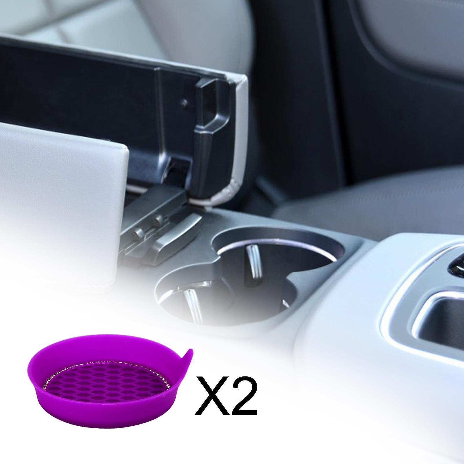 Car Cup Holder Coaster Vehicle Car Coasters Insert For Daily Outdoor Driving Dark Purple