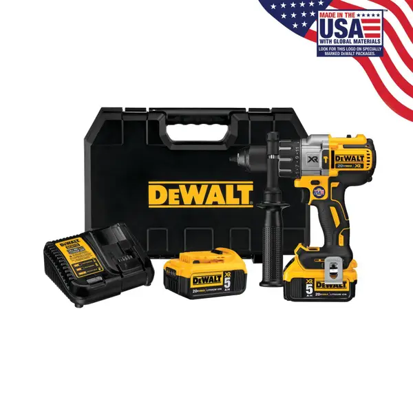 DEWALT 20V MAX* XR 3-Speed 1/2 Hammer Drill/Driver Kit