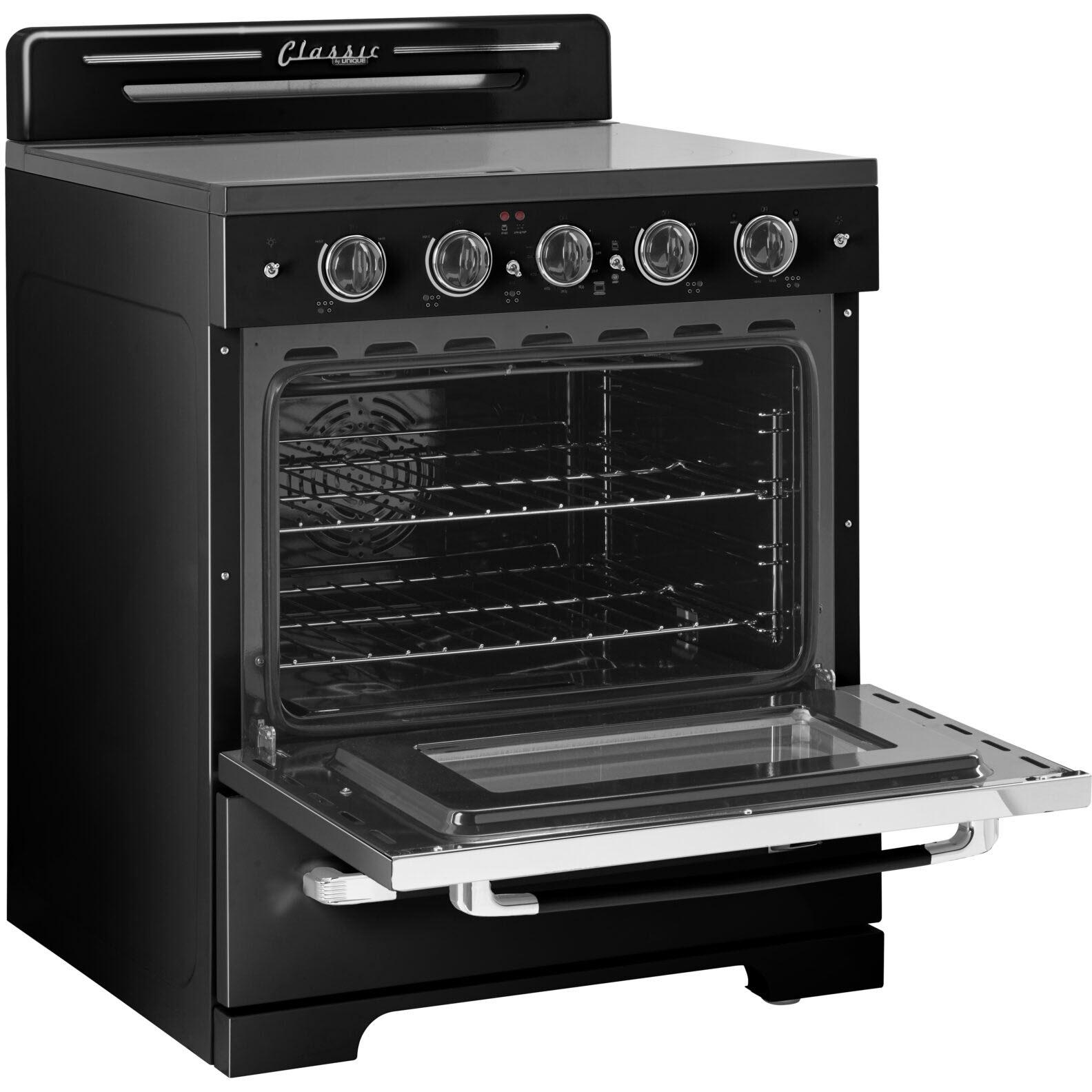 Unique Appliances 30-inch Freestanding Electric Range with Convection Technology UGP-30CR EC B