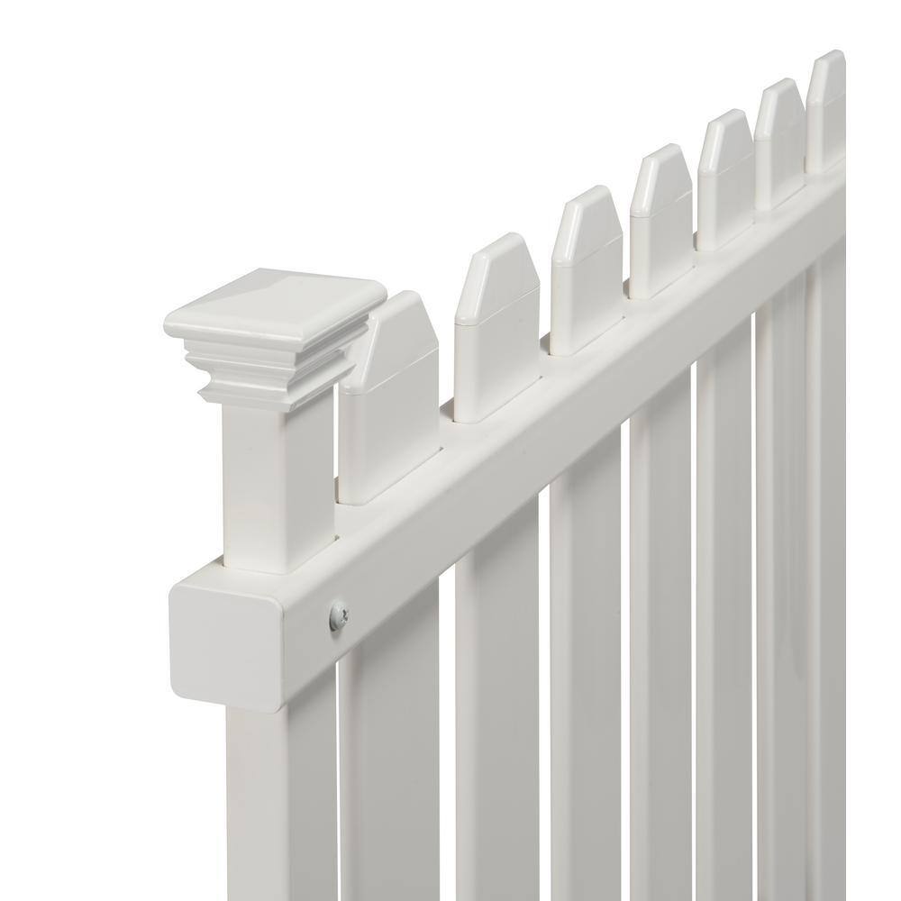 Zippity Outdoor Products Bella Puppy and Garden 2.5 ft. x 3.4 ft. White Vinyl Fence Kit 2-Pack ZP19064