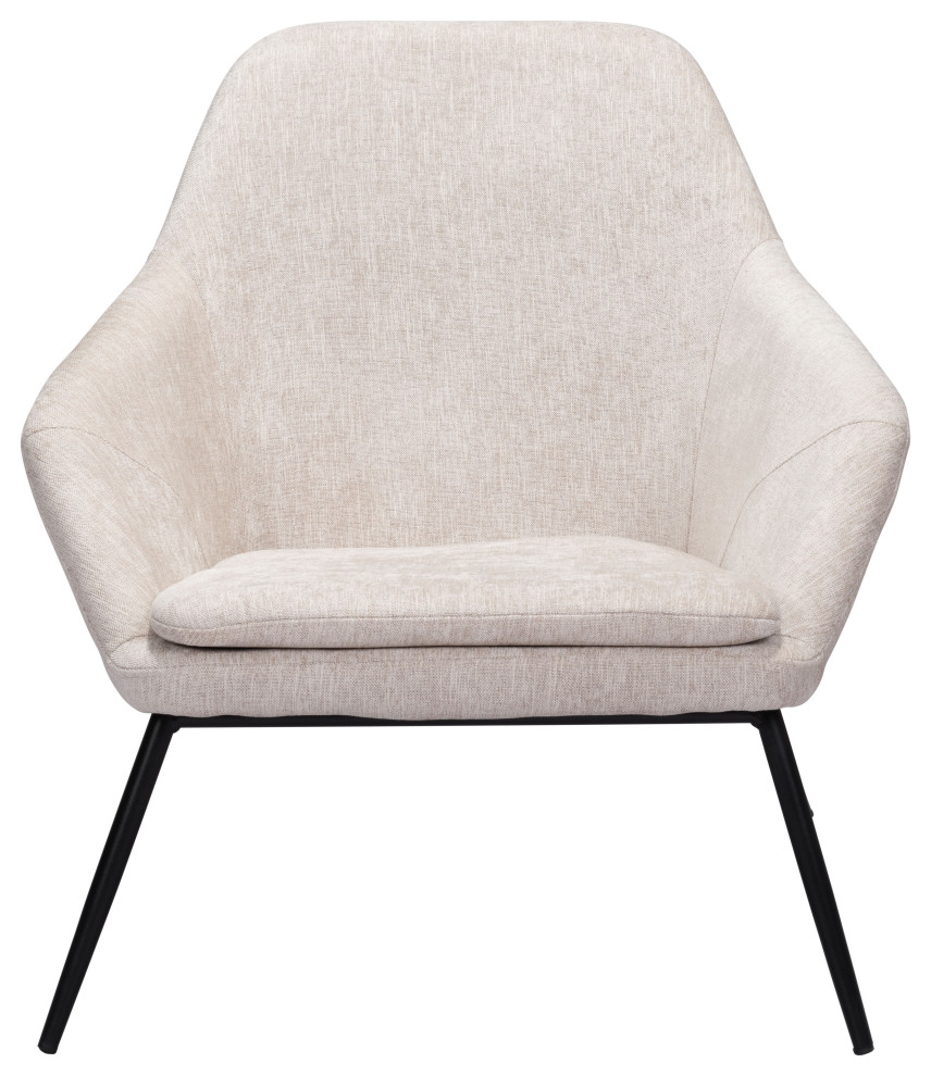 Manuel Accent Chair Beige   Midcentury   Armchairs And Accent Chairs   by BisonOffice  Houzz