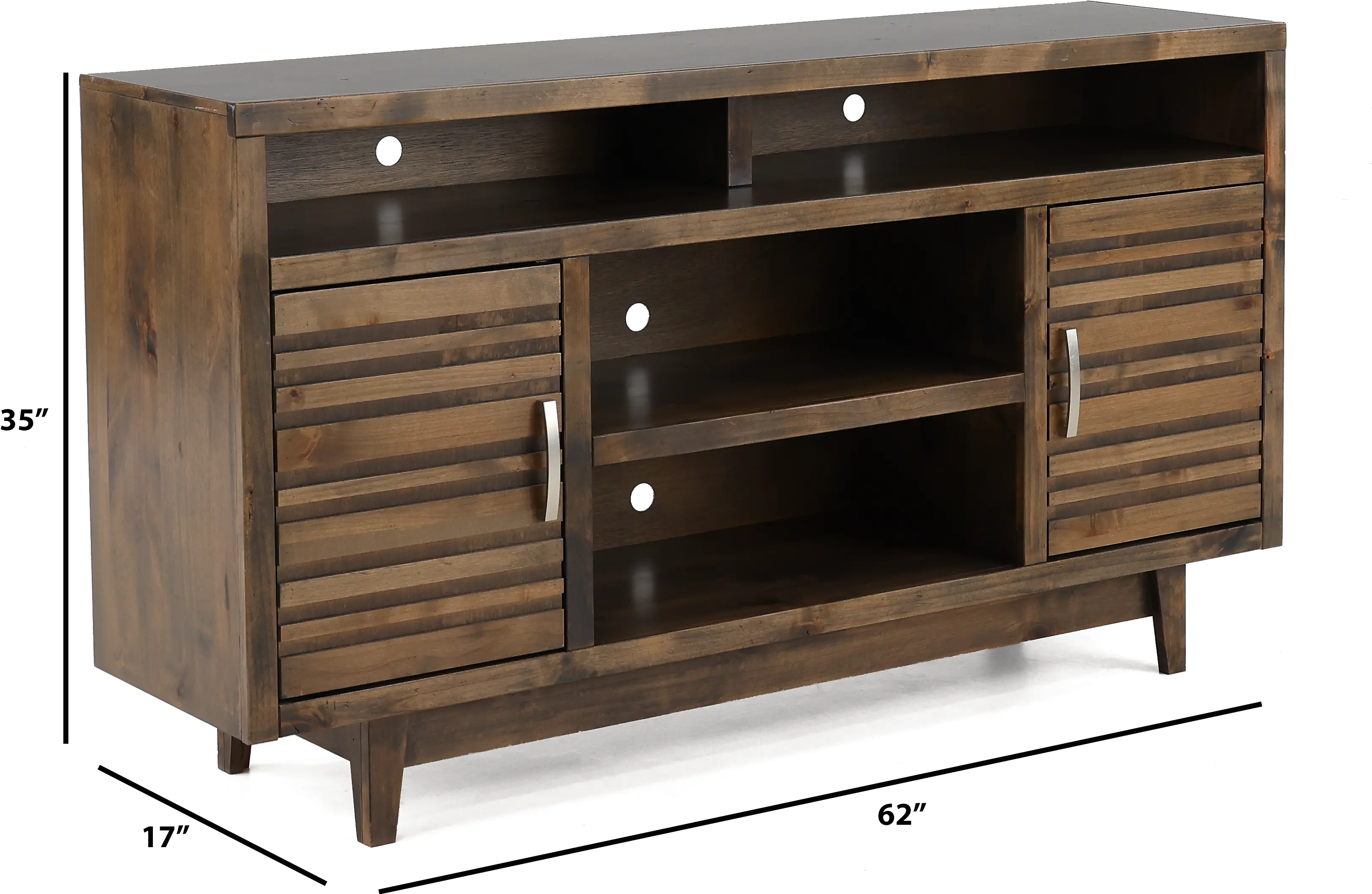 Avondale Charcoal Brown 62 TV Stand