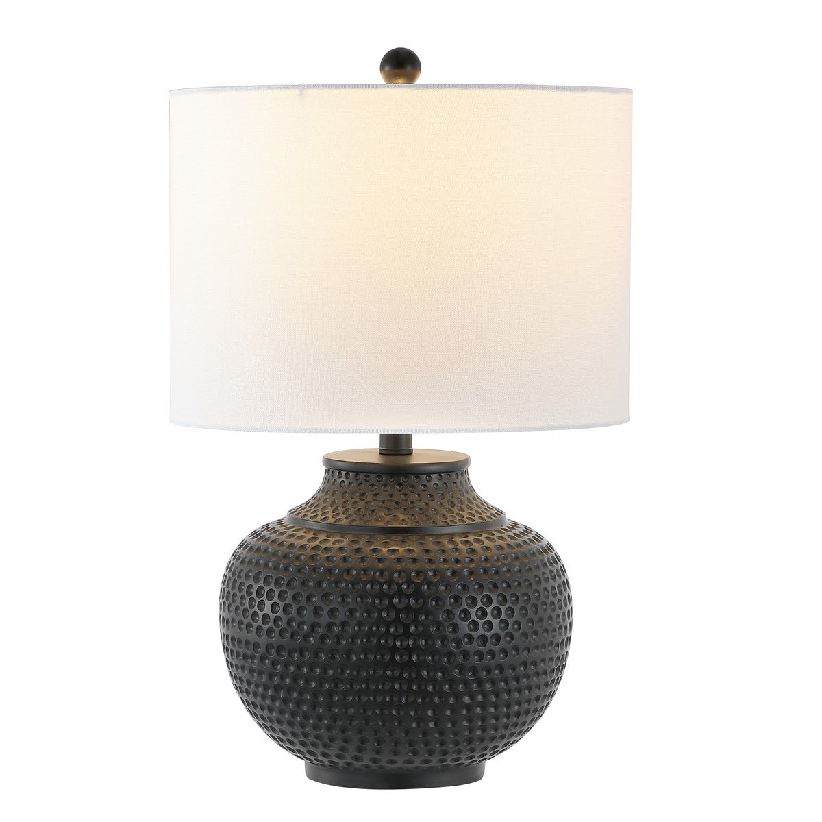 SAFAVIEH Hemper 21.5 in. Ancient Inspirations Table Lamp, Matte Black