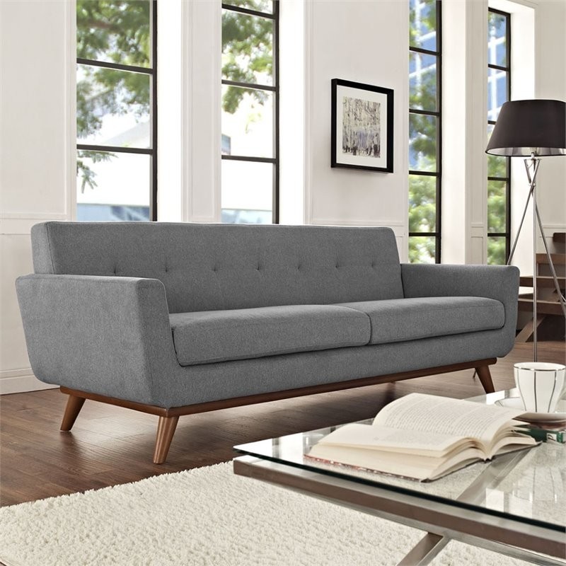 Hawthorne Collection Sofa in Expectation Gray   Midcentury   Sofas   by Homesquare  Houzz