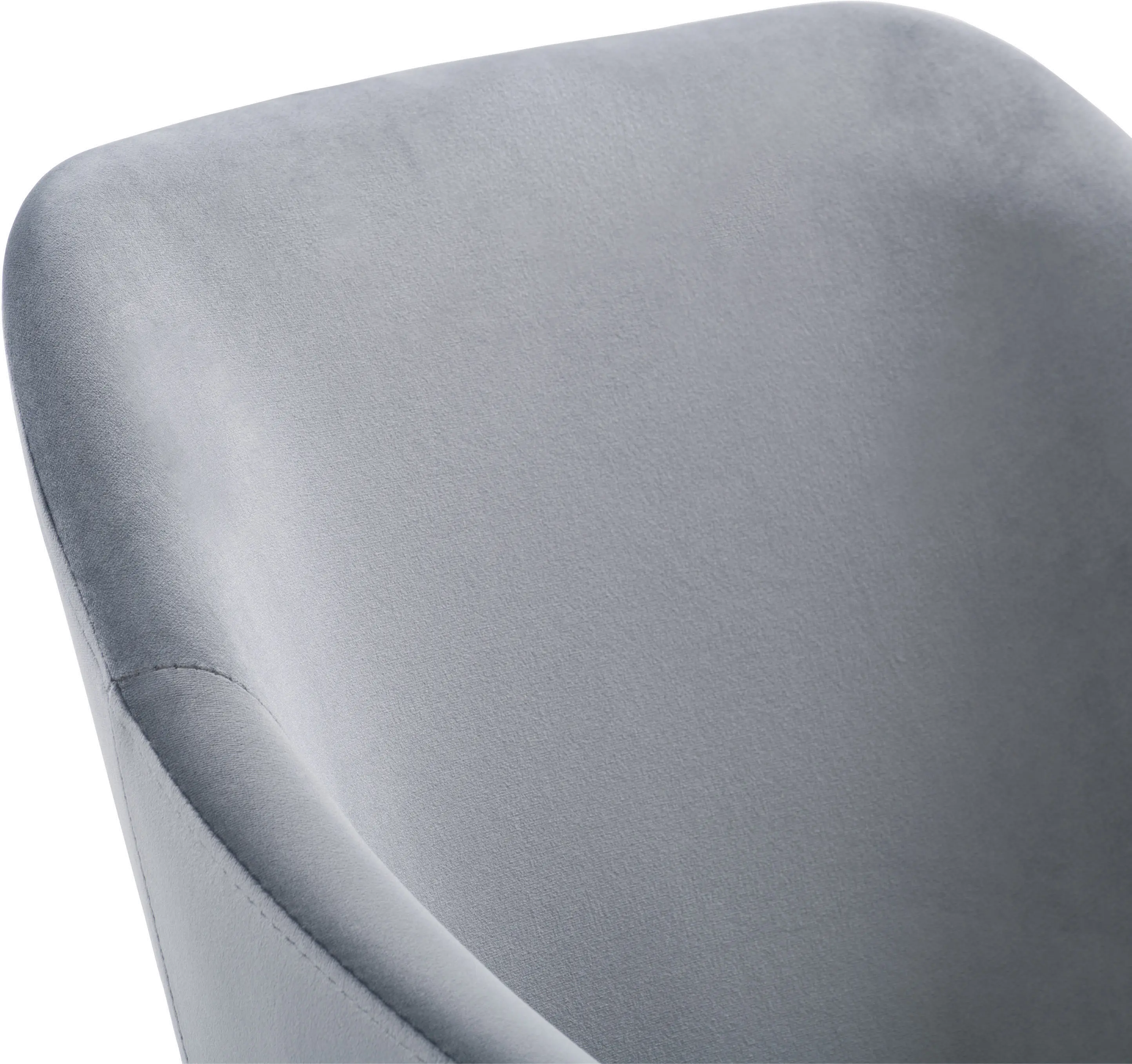 Ayla Gray Velvet Side Chair