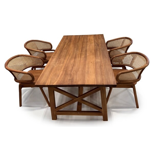 LuXeo Odessa Teak Dining Set