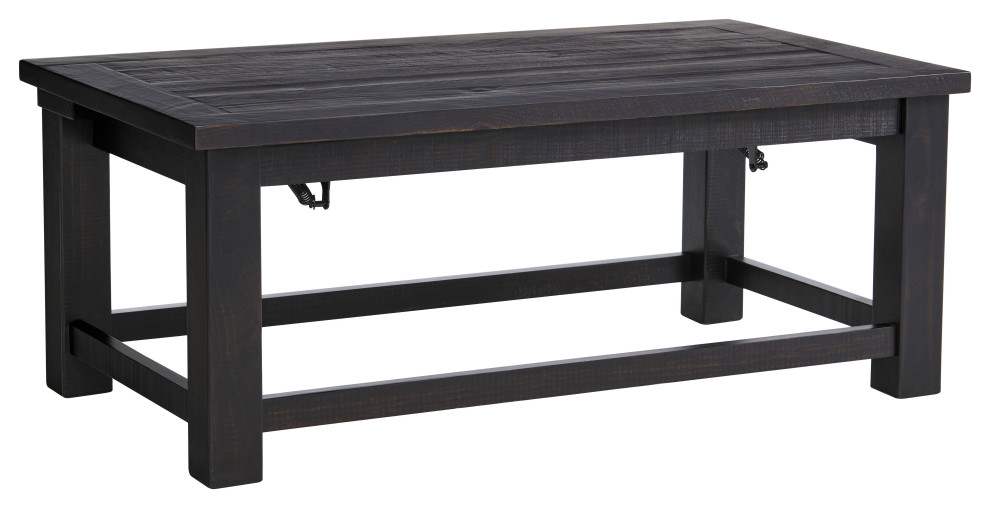 Space Saver Solid Wood Lift Top Coffee Table   Transitional   Coffee Tables   by Martin Svensson Home  Houzz