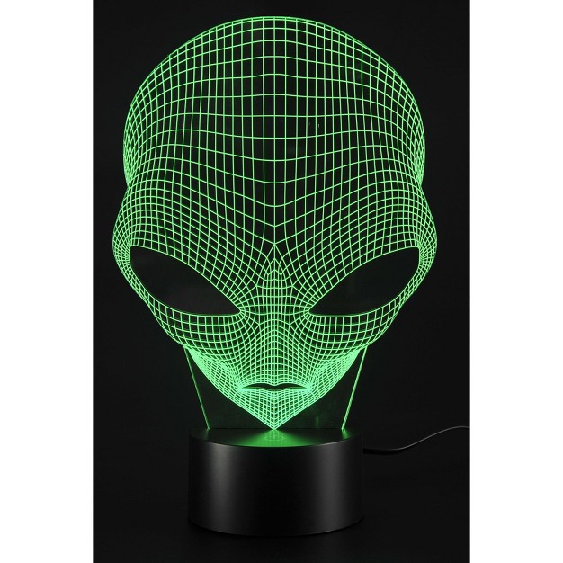 Link 3d Alien Lighting Laser Cut Precision Multi Colored Led Night Light Lamp Great For Bedrooms Dorms Dens Offices And More