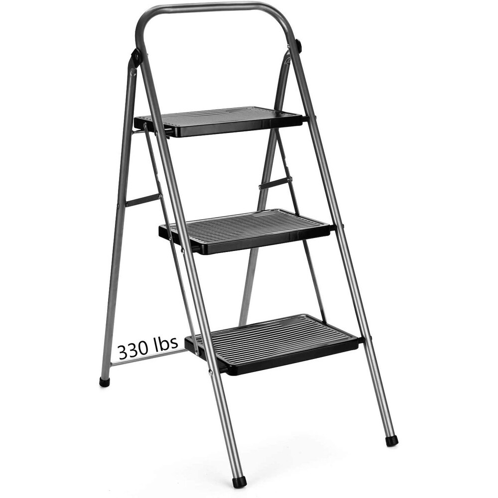 3 Step Ladder Folding Step Stool Anti Slip