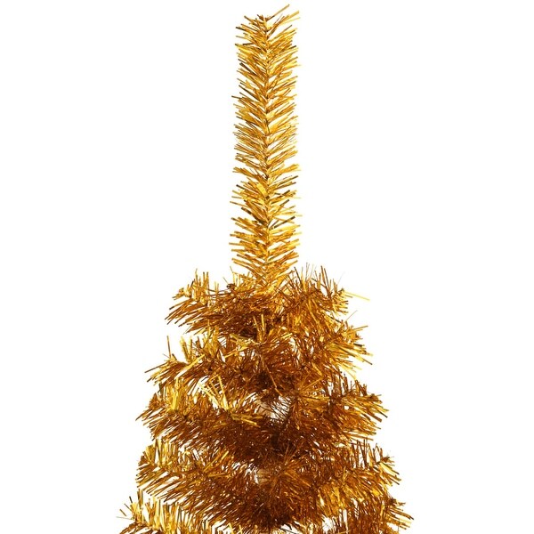 vidaXL Christmas Tree Decoration Artificial HalfCircle Tree with Stand PVC