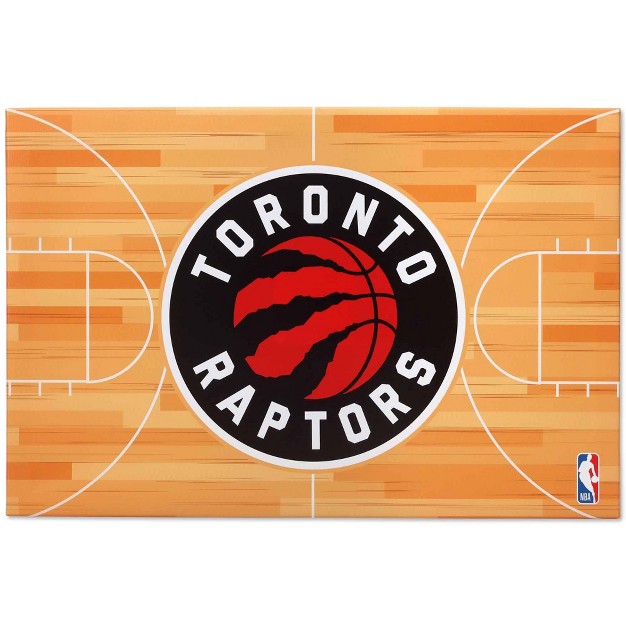 Nba Toronto Raptors Court Canvas Wall Sign