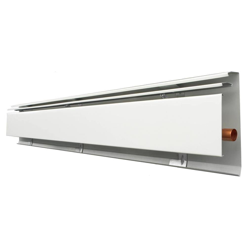 SlantFin FineLine 30 5 ft. Hydronic Baseboard with Fully Assembled Element and Enclosure in Nu White 101-401-5