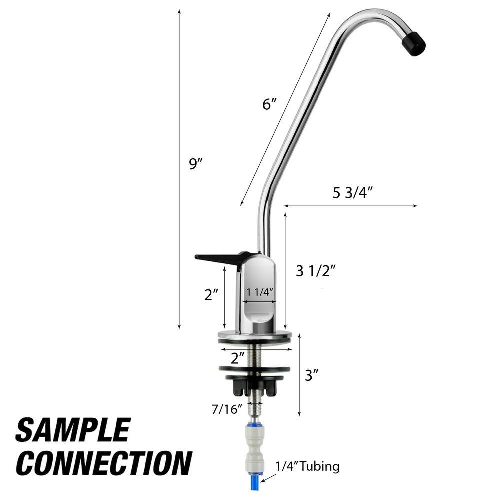 ISPRING Standard Reverse Osmosis RO Drinking Water Filter Faucet GB1