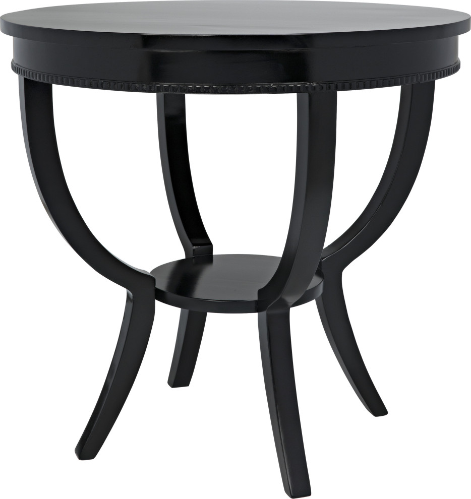 Scheffield Round End Table   Transitional   Side Tables And End Tables   by HedgeApple  Houzz