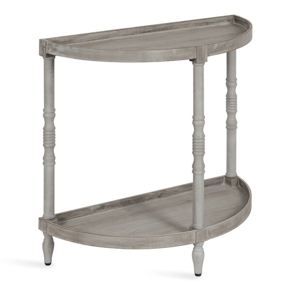 Kate and Laurel Bellport Wood Console Table with Shelf