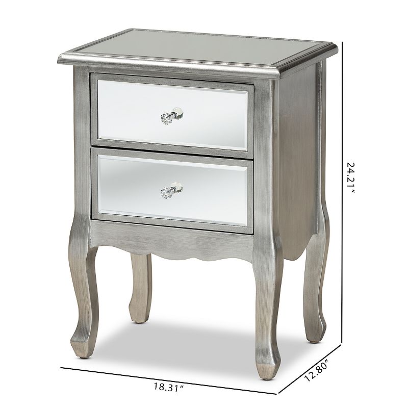 Baxton Studio Leonie Nightstand Table