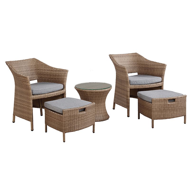 Alaterre Furniture Kokoli All-Weather Conversation 3-piece Set