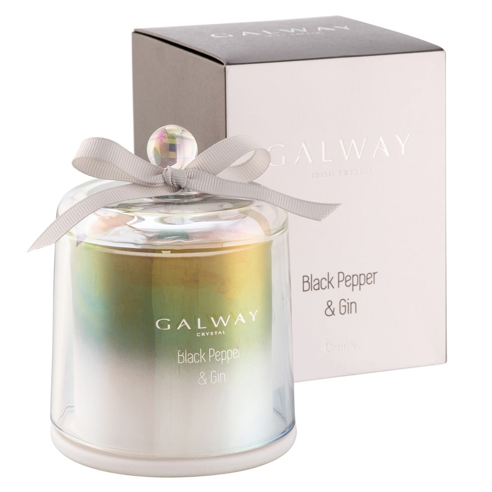 Galway Crystal Black Pepper & Gin Bell Jar Candle