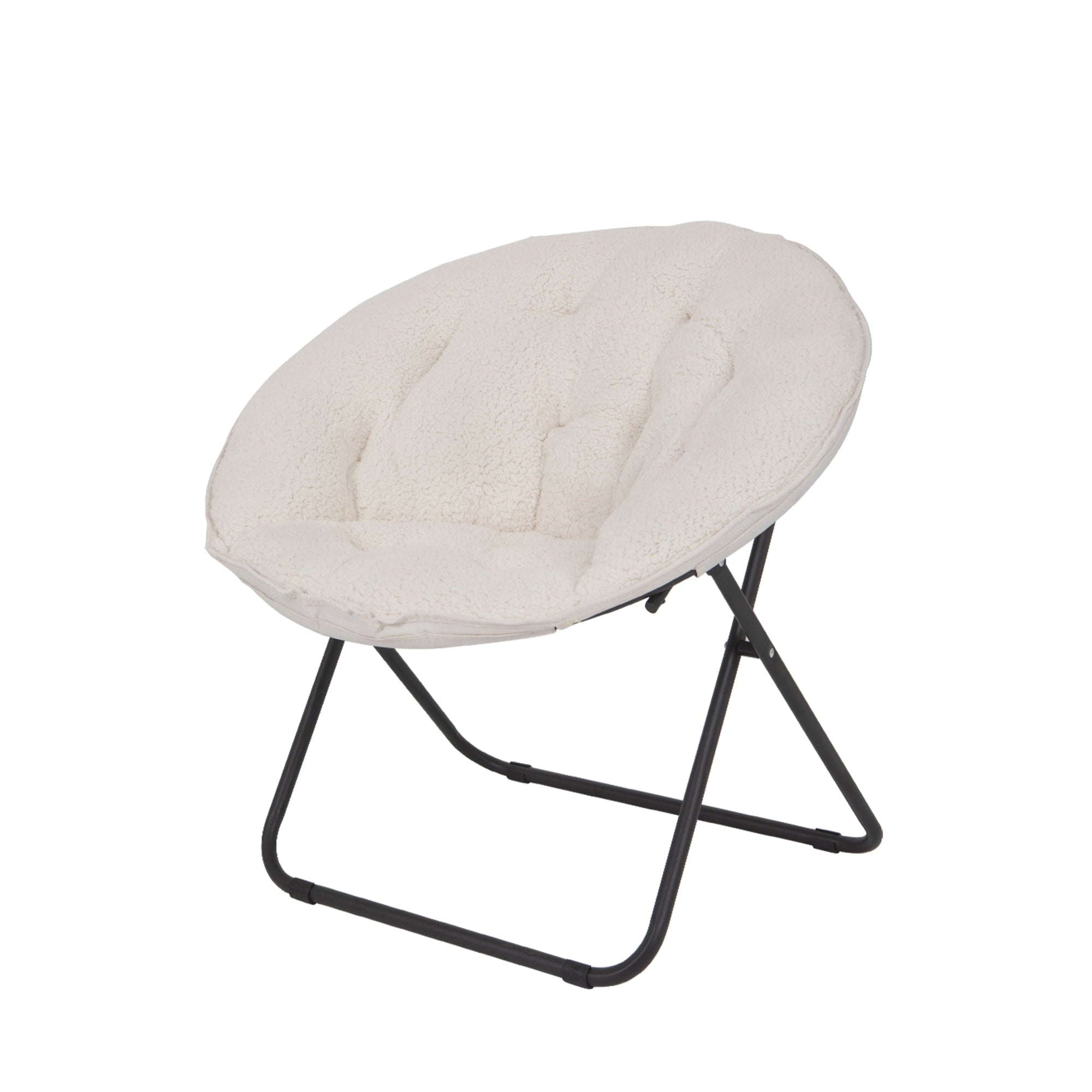 Mainstays Cozy Saucer Chair, Sherpa