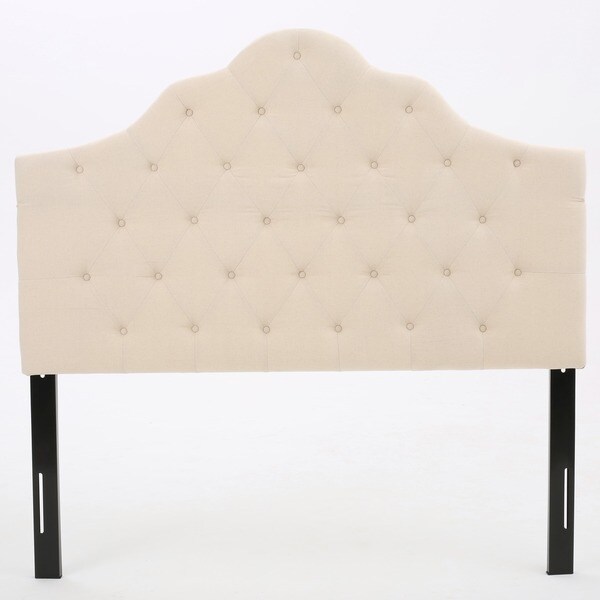 Marlen Adjustable Full/ Queen Tufted Fabric Headboard by Christopher Knight Home - - 12186817