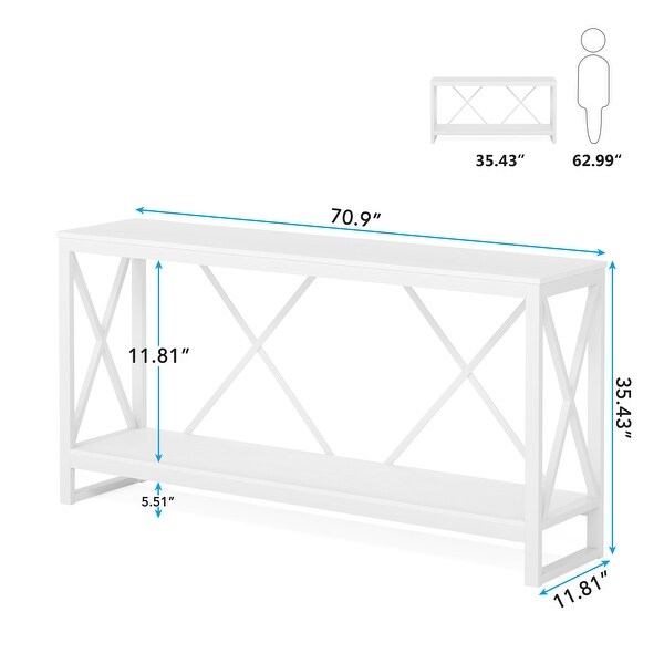 70.9 Inch Extra Long Console Table Sofa Table