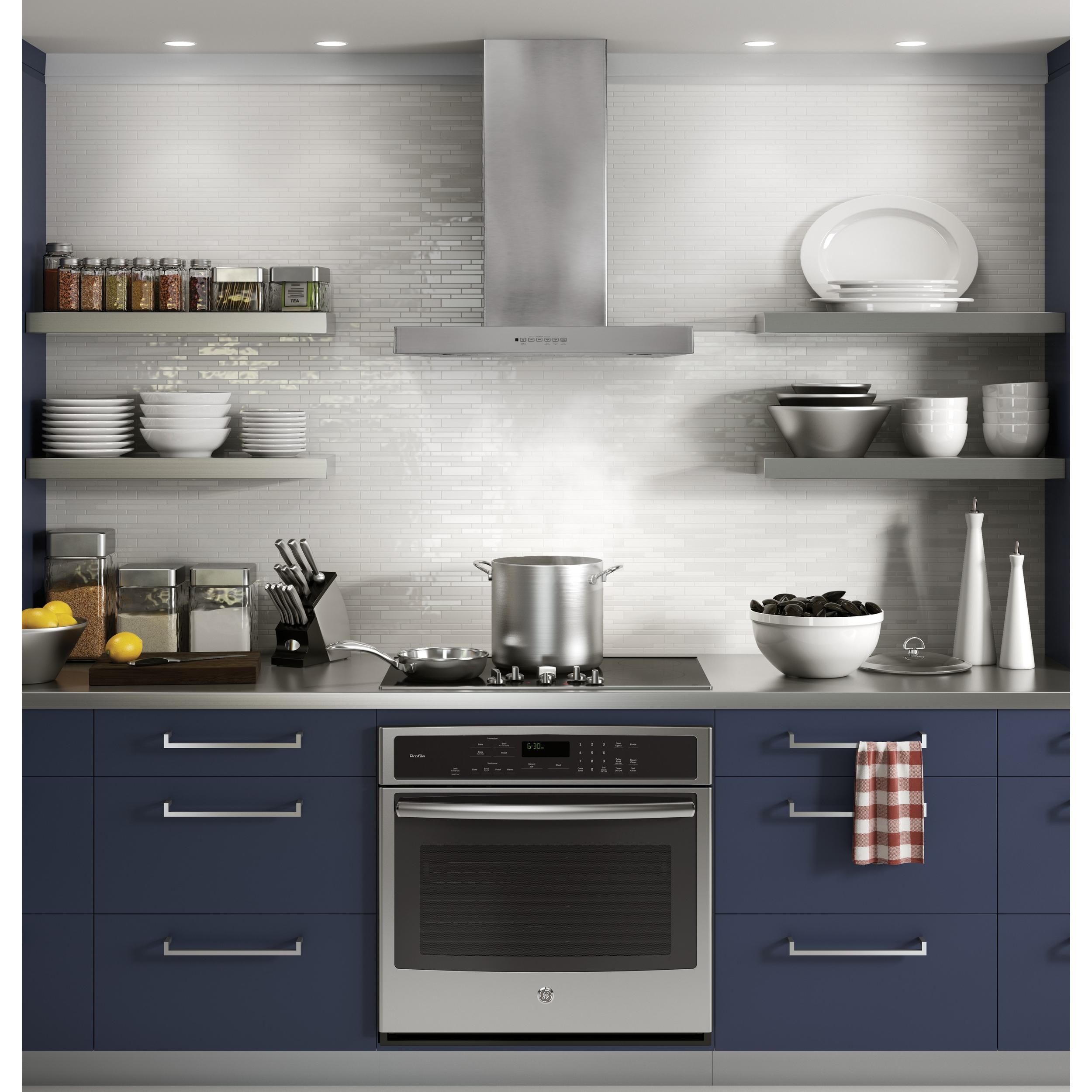 GE 30-inch Wall Mount Range Hood with Chef Connect UVW8301SLSS