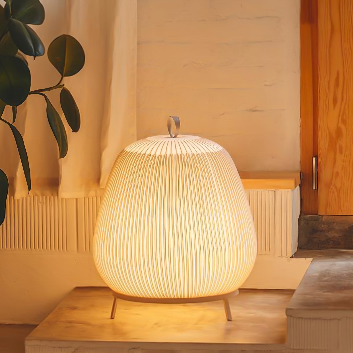 Lantern Knit Table Lamp