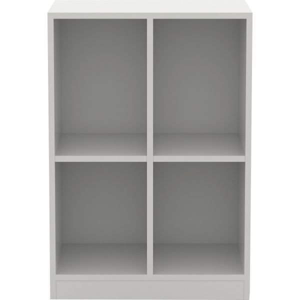 Lorell White Double Cubby/Locker Storage Base